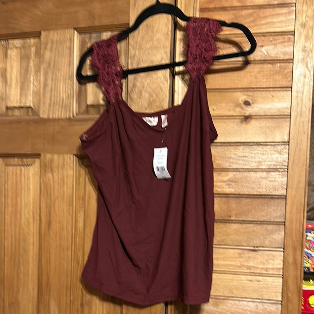 Willow Red Ruched Tank Top